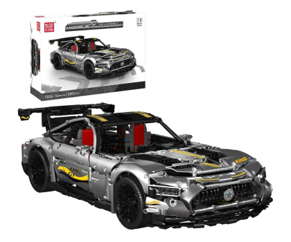 Zabawka edukacyjno-interaktywna Mould King Klocki konstrukcyjne Samochód Sportowy Quicksilver srebrny 2